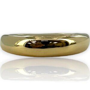 David Yurman 18kt Yellow Gold Everyday Wearable Solid Metal Dome Ring Size 7